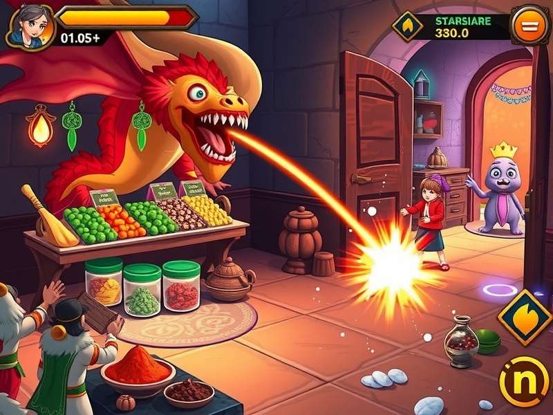 Anise Spice Odyssey game artwork featuring Indian spice markets and magical creatures